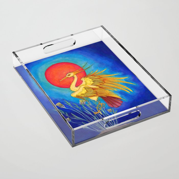 Ra as the Bennu Bird Acrylic Tray