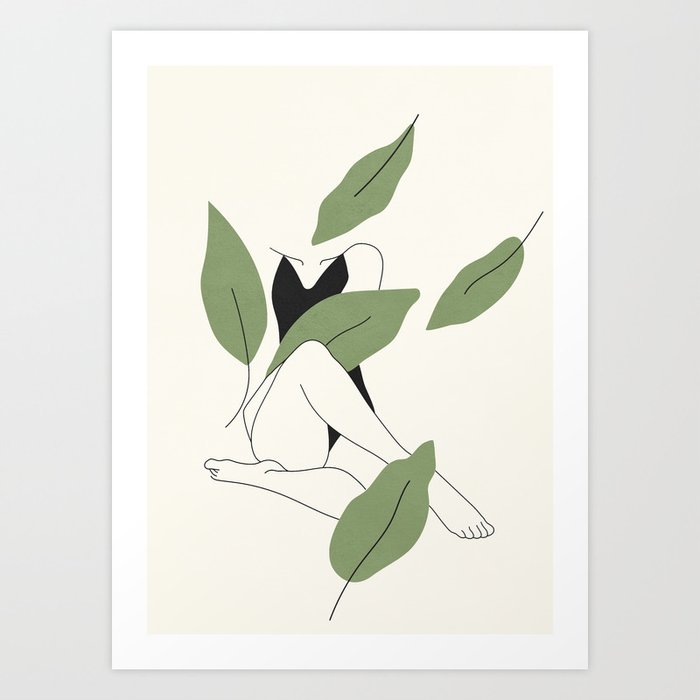 Minimal Line Shade Art Print