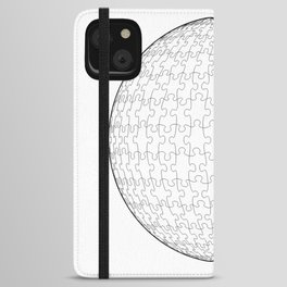 Spherical Jigsaw Puzzle. iPhone Wallet Case