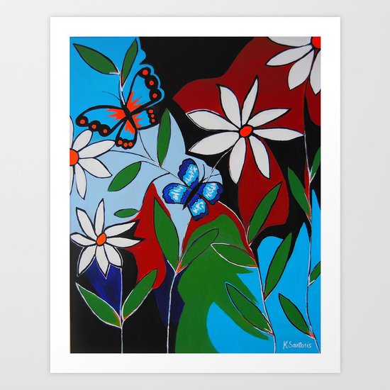 A Butterflies Paradise Art Print