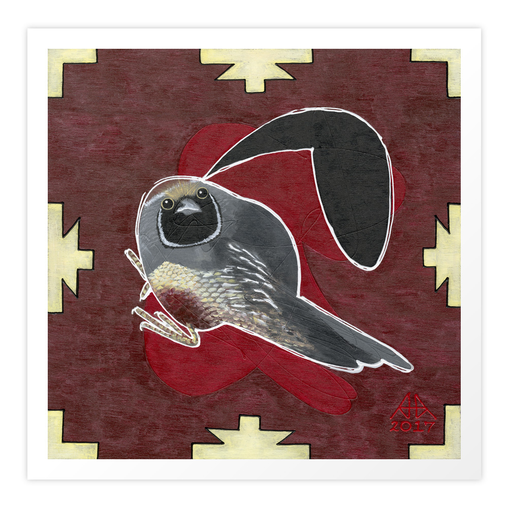 Beatrice the Quail Art Print by perpetuityart