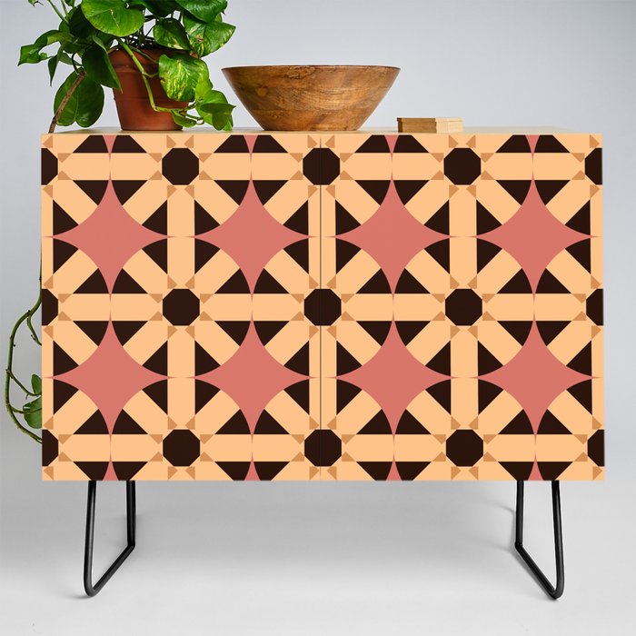 Abstract modern seamless geometric pattern Credenza