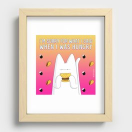 I'm sorry for what I said Recessed Framed Print