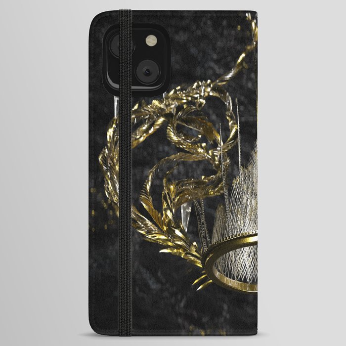 Gold Crown 1 iPhone Wallet Case
