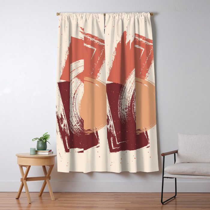 Peach Pumpkin Beige Abstract Illustration In Pastel Colors 2