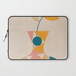 Colorful Geometric Potted Plant Laptop Sleeve