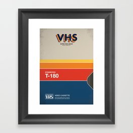VHS Videotape Case | Retro Cassette Framed Art Print