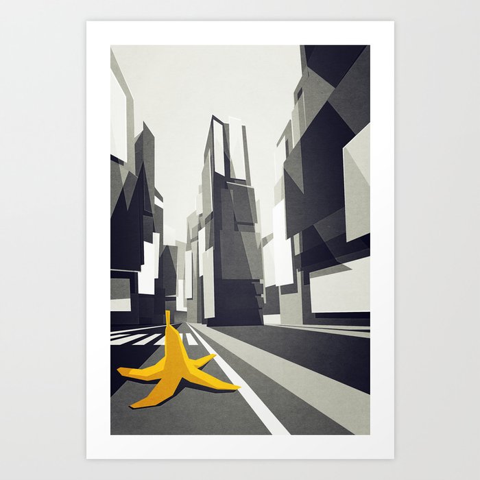 Discover the motif NO TAXI'S IN NEW YORK by Yetiland as a print at TOPPOSTER
