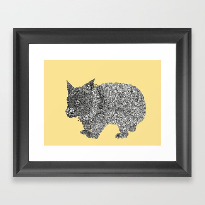 Little Wombat Framed Art Print