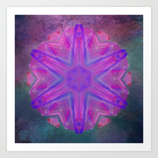 Jeweled splendor in vibrant pink Art Print