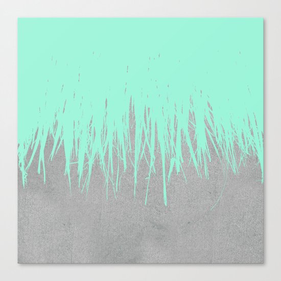 Fringe Concrete Mint Canvas Print