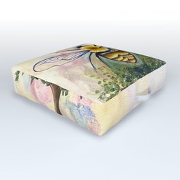 Bee of Life by Amy Yeager Jorge Outdoor Floor Cushion