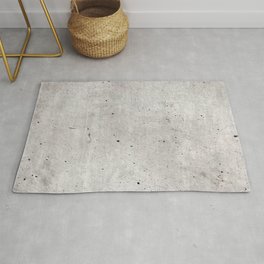 Smooth Concrete Small Rock Holes Light Brush Pattern Gray Textured Pattern Rug