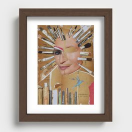 Head of an Artist Recessed Framed Print