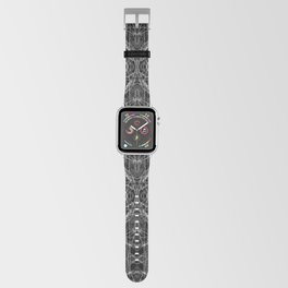 Liquid Light Series 23 ~ Grey Abstract Fractal Pattern Apple Watch Band