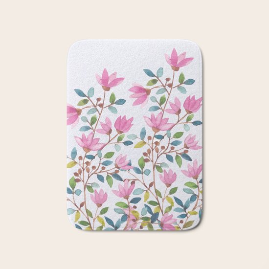flowers 477 a Bath Mat
