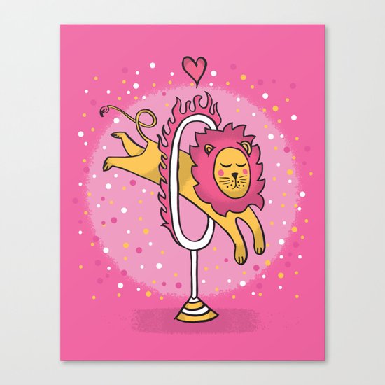 CIRCUS LION Canvas Print