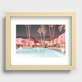 Palm Springs Hotel Pool Recessed Framed Print