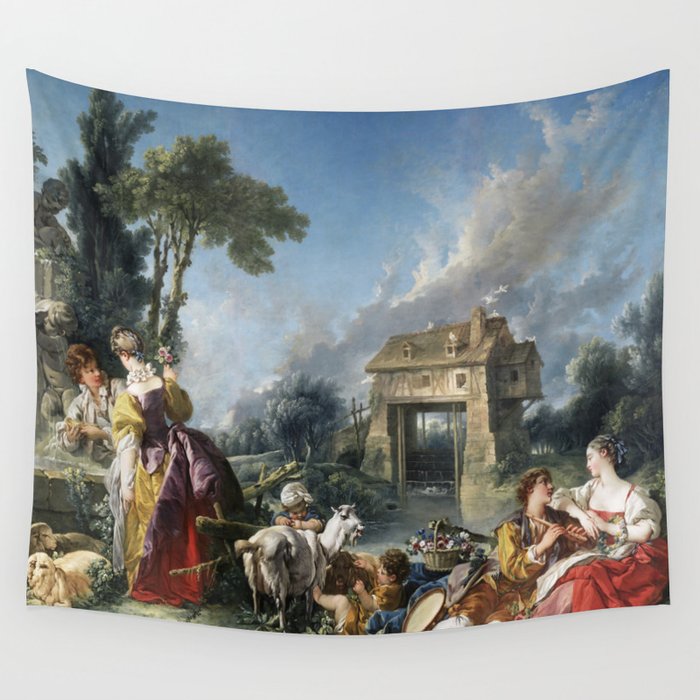 Francois Boucher The Fountain of Love (1748) Wall Tapestry