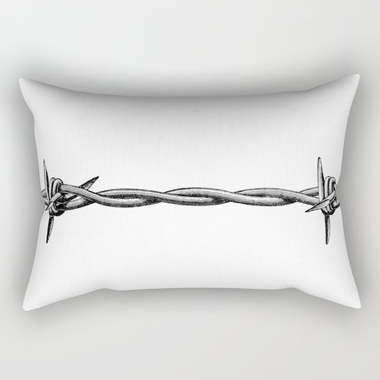 Barbed wire Rectangular Pillow