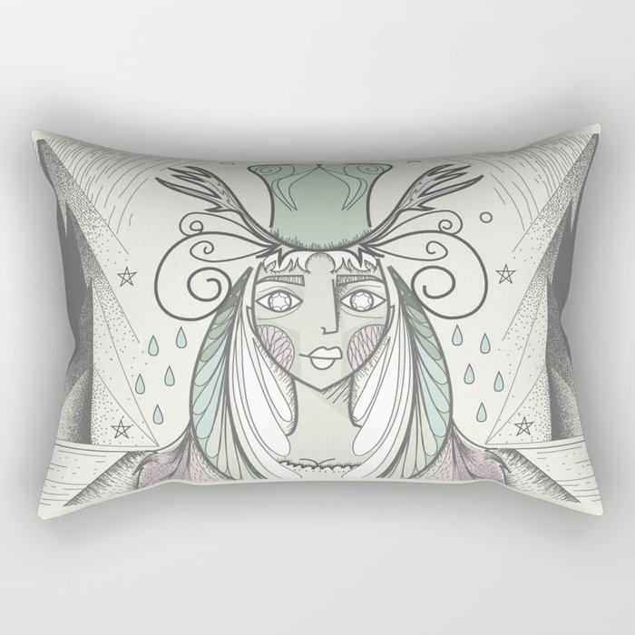Desert Queen Rectangular Pillow
