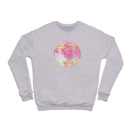 Disco Ball – Pink Ombré Crewneck Sweatshirt