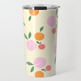 Peaches Print Travel Mug