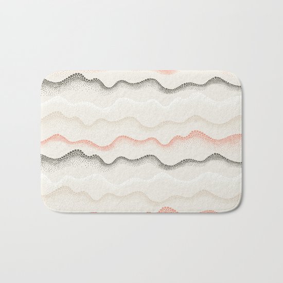 Retro Dotted Pattern 02 Bath Mat
