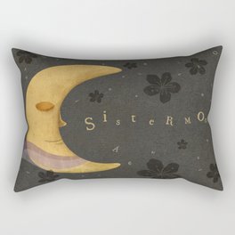 Sister Moon and the flying letters Rectangular Pillow