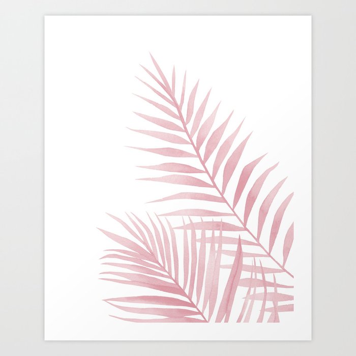 Discover the motif PINK LEAVES by Art by ASolo as a print at TOPPOSTER