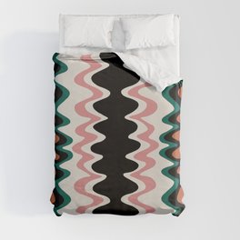 Wavy Stripes Abstract III Duvet Cover