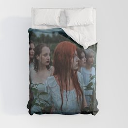 Lost horizon; the stories and visions of girls and women female friends portrait fantasy color photograph / photography Duvet Cover
