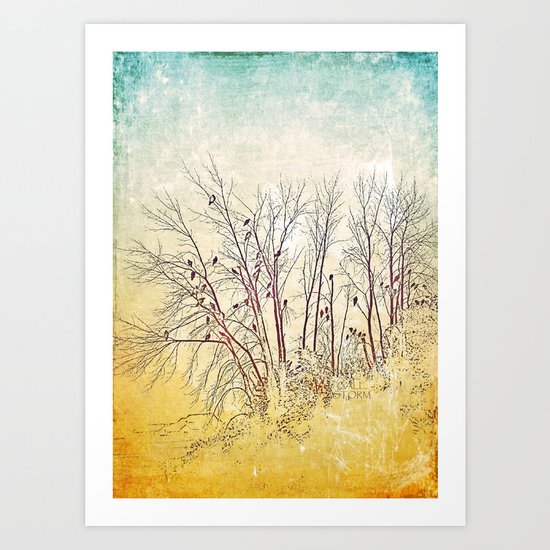 :: There's Vultures Out There :: Art Print