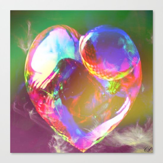" Every kiss is a flower the root of which is the heart " Canvas Print
