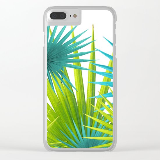 Palm Leaves Clear iPhone Case