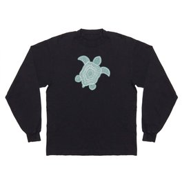 Tropical Turtle | mineral Teal Long Sleeve T-shirt