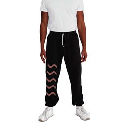Red White Rippled Horizontal Stripe Pattern Pairs Graham and Brown 2023 COTY Alizarin Sweatpants