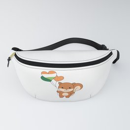Squirrel Ireland Balloons Cute Animals Happiness Fanny Pack