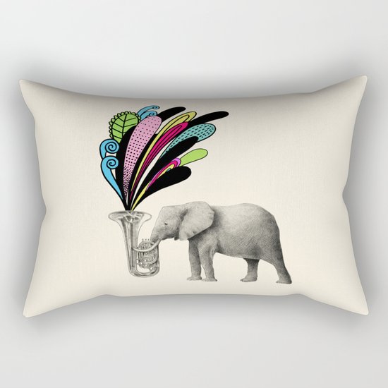 Color Burst Rectangular Pillow