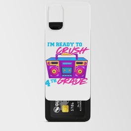 I'm Ready To Crush 4th Grade Boys Back To School 80s Boombox Android Card Case