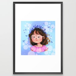 Lilac Girl Framed Art Print