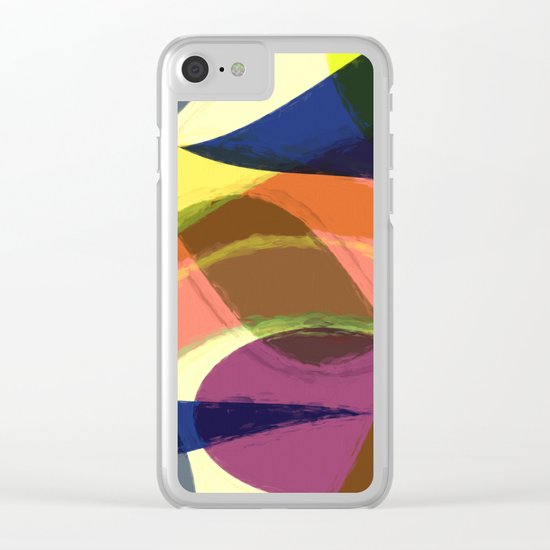 Abstract #465 Clear iPhone Case