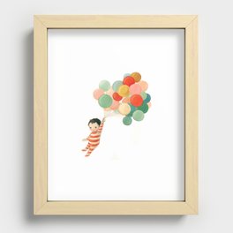 Wonderful Things Balloon Baby by Emily Winfield Martin Recessed Framed Print