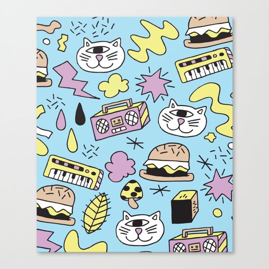 Cat Jams Canvas Print