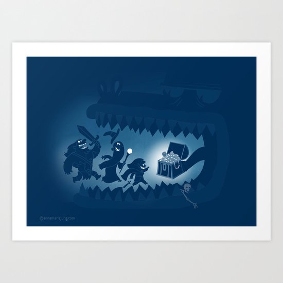 This treasure has teeth Art Print