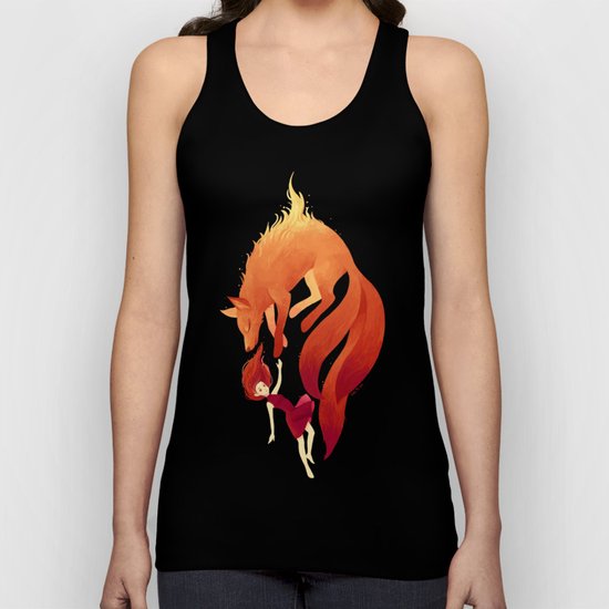 Fire Fox Unisex Tank Top