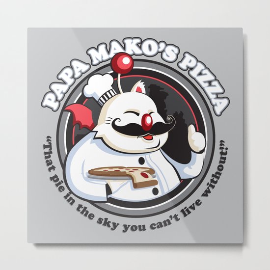 Papa Mako's Pizza Metal Print