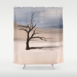 Alone Tree Shower Curtain