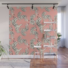 Pink Tiger Pattern 006 Wall Mural