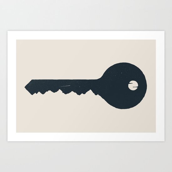 The key of the Mountain Art Print